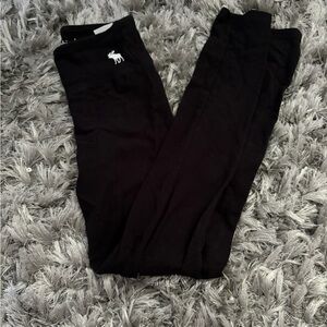 abercrombie kids girls black leggings